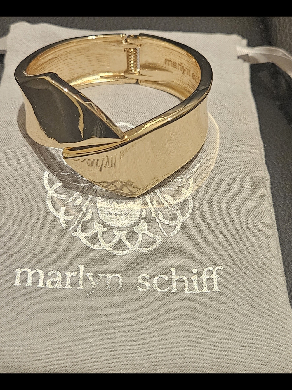 Marlyn Schiff Gold-Tone Men's Cuff Bracelet